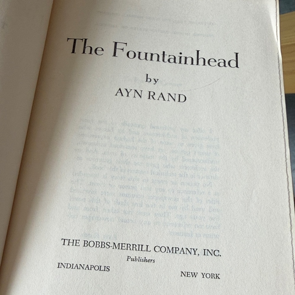 The Fountainhead Classic Hardcover Book - By Ayn Rand - Picture 3 of 5